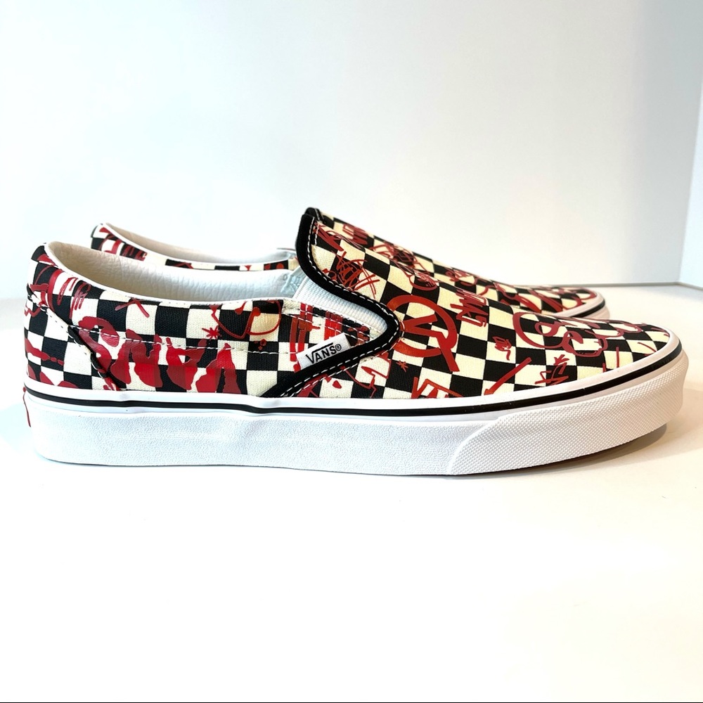 Vans slip on checkerboard